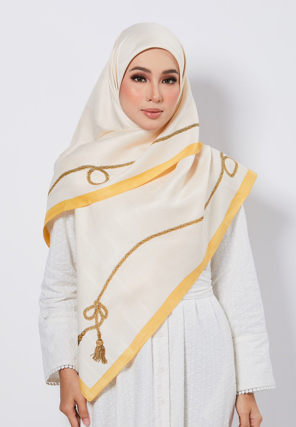 SQ MAYRAA JACQUARD TWILL IN LIGHT YELLOW